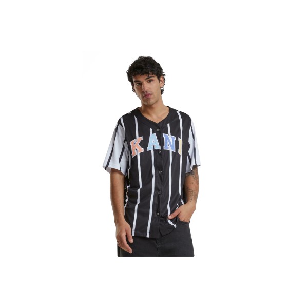 Karl Kani Serif Striped Block Baseball T-Shirt Ανδρικό (KM241-040-2)
