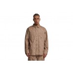 Karl Kani Ανδρικό Overshirt Πουκάμισο Καφέ, Μπεζ