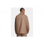 Karl Kani Ανδρικό Overshirt Πουκάμισο Καφέ, Μπεζ
