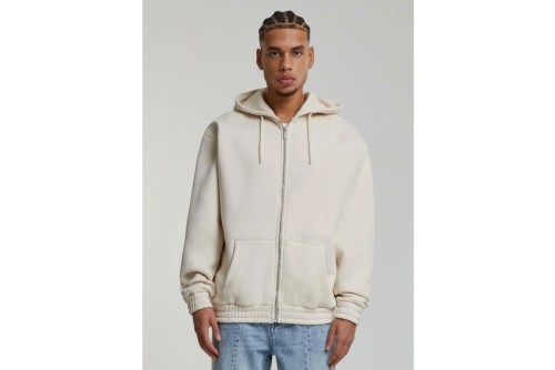 Karl Kani Authentic Star Logo Os Full Zip Ζακέτα Βαμβακερή Ανδρική (KM243-031-1 BEIGE)