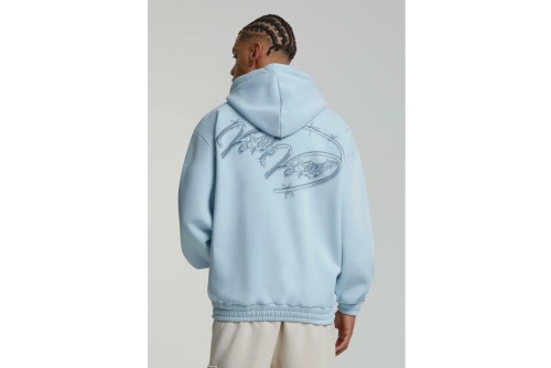 Karl Kani Authentic Star Logo Os Full Zip Ζακέτα Βαμβακερή Ανδρική (KM243-031-2 BLUE)