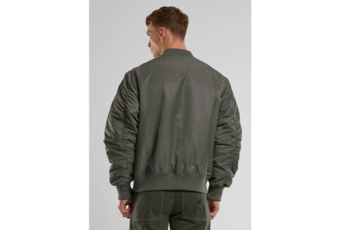 Karl Kani Small Signature Distressed Μπουφάν Bomber Ανδρικό (KM243-042-2 BLACK)