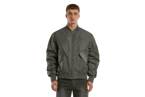 Karl Kani Small Signature Distressed Μπουφάν Bomber Ανδρικό (KM243-042-2 BLACK)