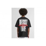 Karl Kani Woven Signature Resist Love Κοντομάνικο T-Shirt Μαύρο