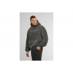 Karl Kani Silver Teddy Ανδρικό Φούτερ με Κουκούλα Γκρι Σκούρο