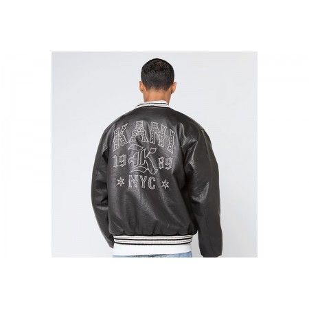 Karl Kani Western Pu Leather College Μπουφάν Δερματίνη Ανδρικό 