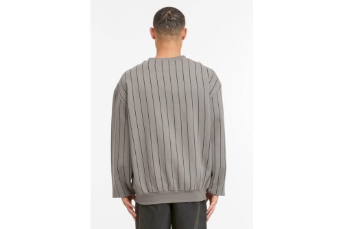 Karl Kani Autograph Pinstripe Μπλούζα Με Λαιμόκοψη Ανδρική (KM253-057-1)