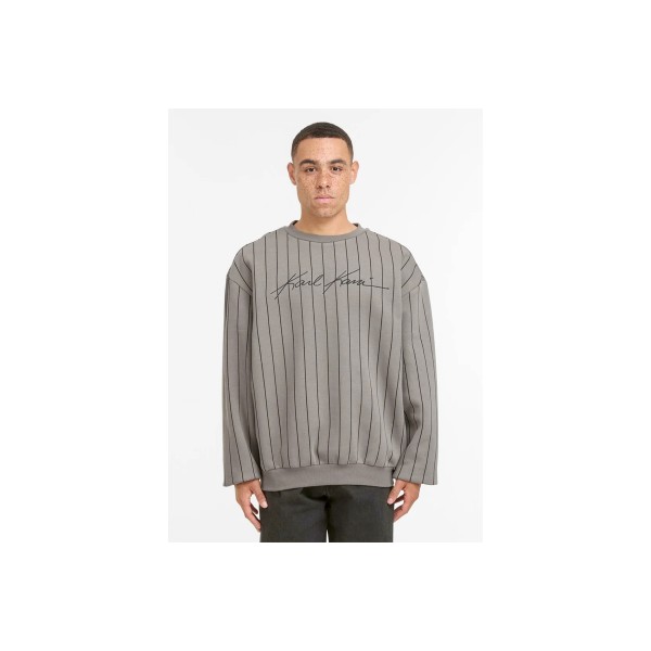 Karl Kani Autograph Pinstripe Μπλούζα Με Λαιμόκοψη Ανδρική (KM253-057-1)