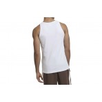 Karl Kani Signature Rib Ανδρική Αμάνικη Μπλούζα Λευκή