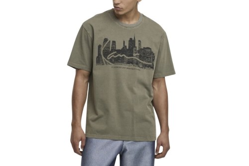Karl Kani Signature Skyline Washed Boxy Print T-Shirt Ανδρικό (KM261-003-2)