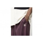 Karl Kani Insignia Shadow Pinstripe Ανδρική Αθλητική Βερμούδα Βυσσινί