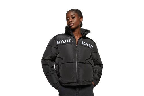 Karl Kani Retro Essential Μπουφάν Puffer Γυναικείο (KW-JK012-001-01 BLACK)