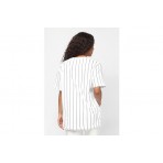 Karl Kani Small Signature Essential Pinstripe Os T-Shirt Γυναικείο