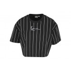 Karl Kani Small Signature Essential Γυναικεία Κοντομάνικη Cropped Μπλούζα