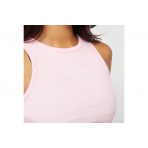 Karl Kani Small Signature Essential Αμάνικη Crop Top Μπλούζα Ροζ