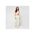 Karl Kani Essential Γυναικείο Αμάνικο Crop Top Ροζ