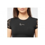 Karl Kani Signature Black Lace Γυναικείο Κοντομάνικο T-Shirt Μαύρο