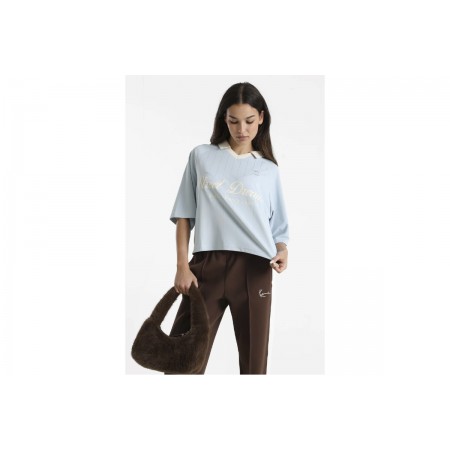 Karl Kani Og Shadow Pinstripe Jersey Polo T-Shirt Γυναικείο 