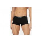Calvin Klein Icon Cotton Stretch Relaxed Ανδρικά Εσώρουχα Μπόξερ Μαύρα 3 Τεμάχια