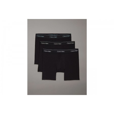 Calvin Klein Icon Cotton Stretch Εσώρουχο Boxer 3-Τεμάχια 