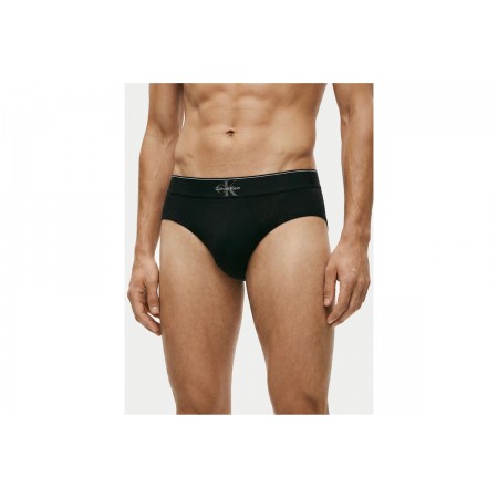 Calvin Klein Graphic Monogram Εσώρουχο Σλιπ 3-Τεμάχια 