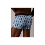 Calvin Klein Graphic Monogram Ανδρικά Εσώρουχα Boxer Μαύρα, Γαλάζια, Λευκά 3 Τεμάχια