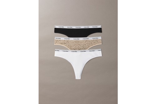 Calvin Klein Icon Logo Brazilian Εσώρουχο String 3-Τεμάχια (LV00QD5396 3RN)