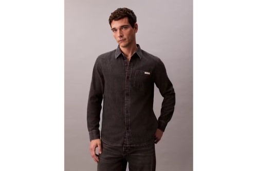 Calvin Klein Πουκάμισο Μακρυμάνικο Τζιν Ανδρικό (LV040BM733 KQB)