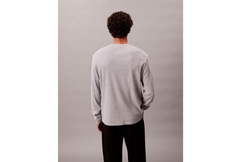 Calvin Klein Waffle Μπλούζα Με Λαιμόκοψη Ανδρική (LV040EM217 P79)