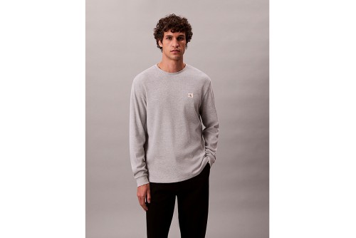 Calvin Klein Waffle Μπλούζα Με Λαιμόκοψη Ανδρική (LV040EM217 P79)