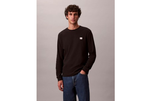 Calvin Klein Waffle Μπλούζα Με Λαιμόκοψη Ανδρική (LV040EM217 UB1)