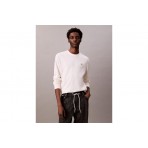 Calvin Klein Ανδρική Μακρυμάνικη Μπλούζα Εκρού