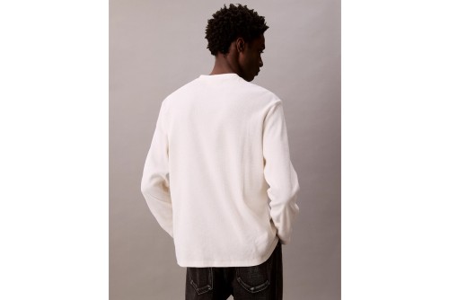 Calvin Klein Waffle Μπλούζα Με Λαιμόκοψη Ανδρική (LV040EM217 YAS)