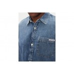 Calvin Klein Πουκάμισο Μακρυμάνικο Τζιν Ανδρικό (LV040EM774 WHZ)