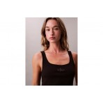 Calvin Klein Slim Ribbed Cotton Μπλούζα Αμάνικη Γυναικεία (LV047A804G UB1)