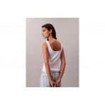 Calvin Klein Slim Ribbed Cotton Μπλούζα Αμάνικη Γυναικεία (LV047A804G YAA)