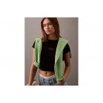 Calvin Klein Γυναικείο Κοντομάνικο Crop Top Μαύρο