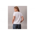 Calvin Klein Monogram Γυναικείο Κοντομάνικο T-Shirt Λευκό