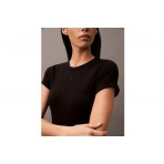 Calvin Klein Soft Stretch Cotton Γυναικείο Φόρεμα Mini Μαύρο