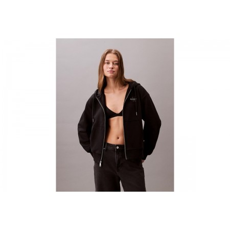 Calvin Klein Monologo French Terry Ζακέτα Βαμβακερή Γυναικεία 