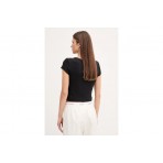 Calvin Klein Cotton Stretch Rib Baby Γυναικείο Κοντομάνικο T-Shirt
