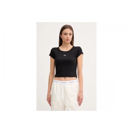 Calvin Klein Cotton Stretch Rib Baby Γυναικείο Κοντομάνικο T-Shirt