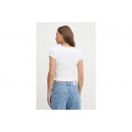 Calvin Klein Cotton Stretch Rib Baby Γυναικείο Κοντομάνικο T-Shirt