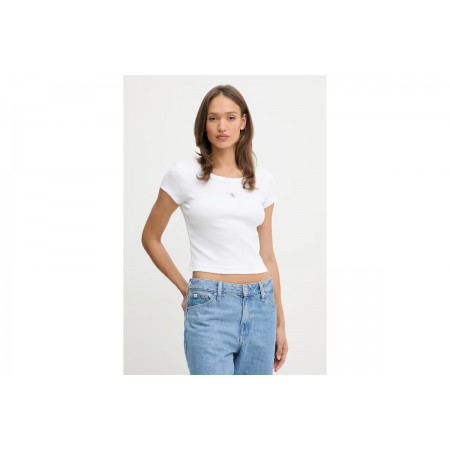 Calvin Klein Cotton Stretch Rib Baby Γυναικείο Κοντομάνικο T-Shirt
