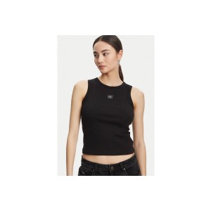 Calvin Klein Cotton Stretch Rib Μπλούζα Αμάνικη Γυναικεία (LV047C201G UB1)