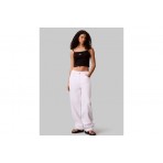 Calvin Klein Cotton Rib Γυναικείο Αμάνικο Crop Top Μαύρο