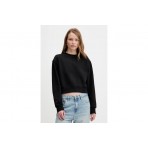 Calvin Klein Mesh Γυναικεία Μακρυμάνικη Μπλούζα Μαύρη