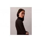 Calvin Klein Ribbed Cotton Γυναικεία Μακρυμάνικη Μπλούζα
