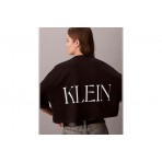 Calvin Klein Graphic Logo Γυναικείο Κοντομάνικο Crop Top Μαύρο