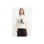 Calvin Klein Γυναικεία Μακρυμάνικη Μπλούζα Λευκή